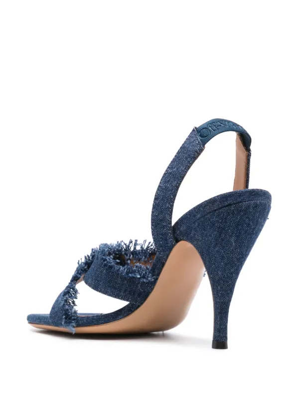 Frau Shoes Sandali con tacco - blue/blu scuro