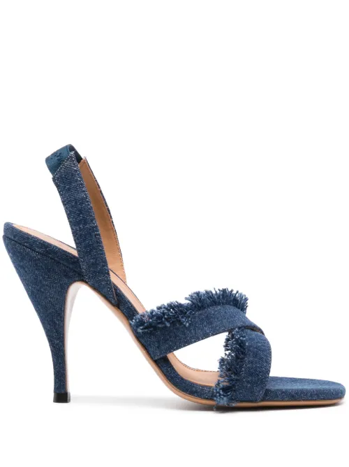 Sandales en jean 110 mm - Off-White - Modalova