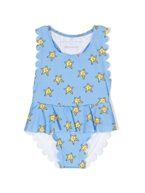 Stella McCartney Kids starfish-print swimsuit