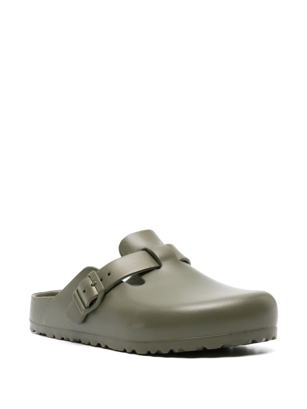 Birkenstock Boston slippers met gesp - Groen