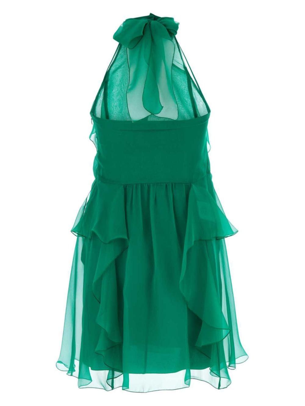 Alberta Ferretti silk mini dress - Groen