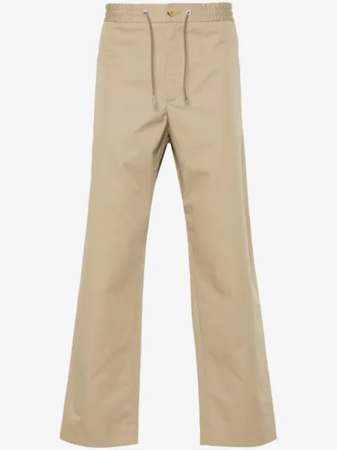 Moncler logo-appliqué tapered trousers