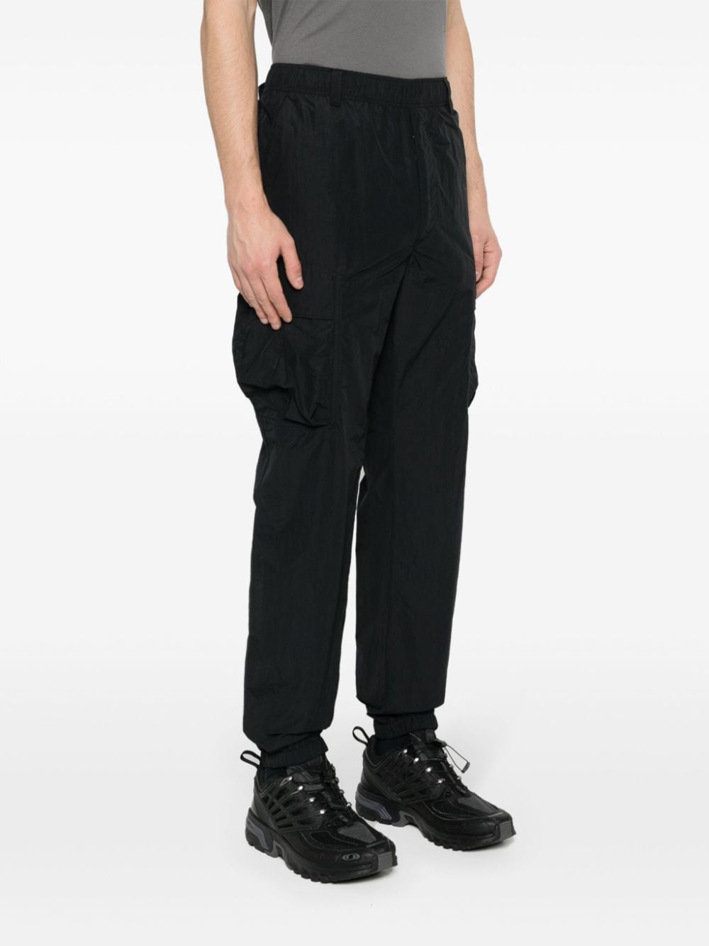 Shop Parajumpers Edmund Shell Tapered Trousers In Black