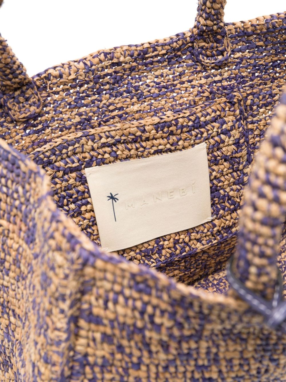 Shop Manebi Small Sunset Tote Bag In Purple