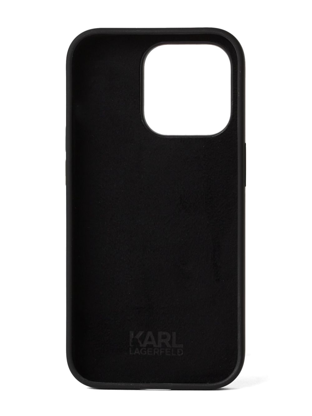 Shop Karl Lagerfeld Ikonik Karl Nft Iphone 14 Pro Case In 黑色