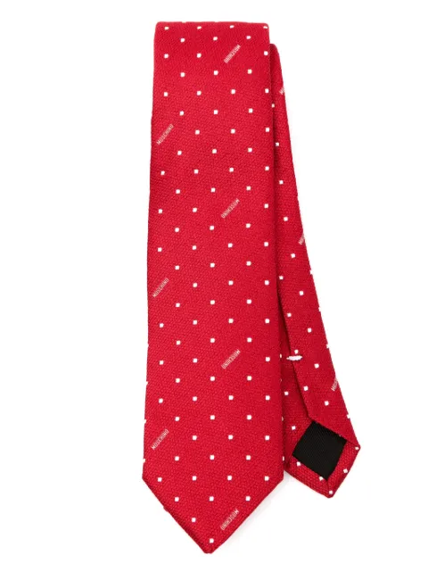 Moschino jacquard silk tie