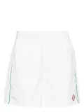 Casablanca appliqué-logo swim trunks - White