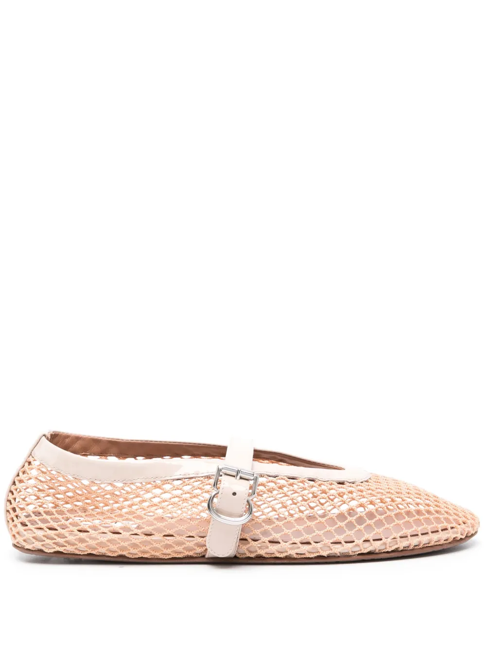 Alaïa Fishnet ballerina shoes | Pink | Image 1