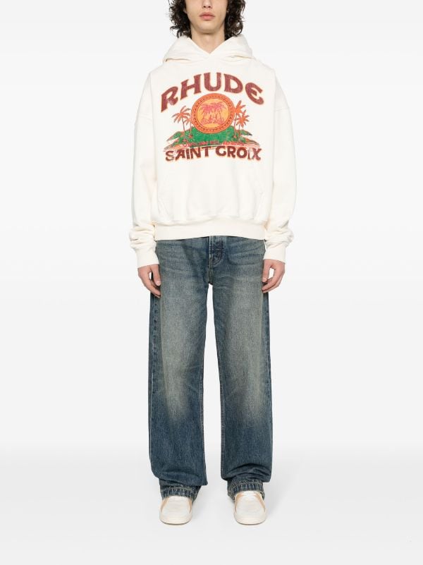 RHUDE St. Croix Cotton Hoodie - Farfetch