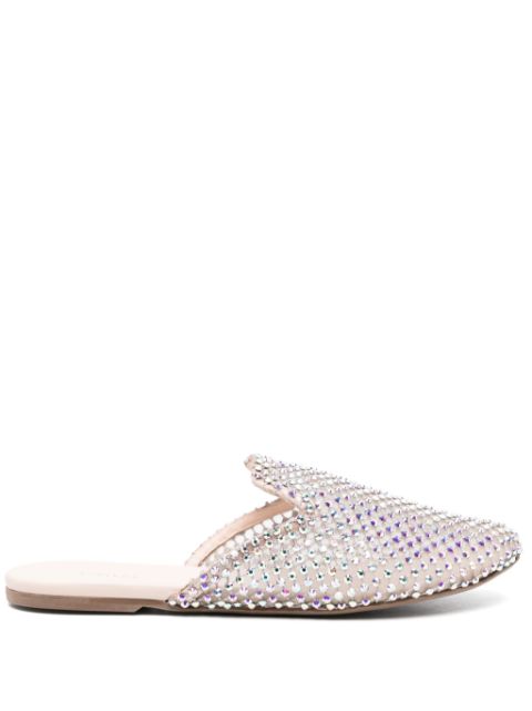 Le Silla crystal-embellished flat mules Women