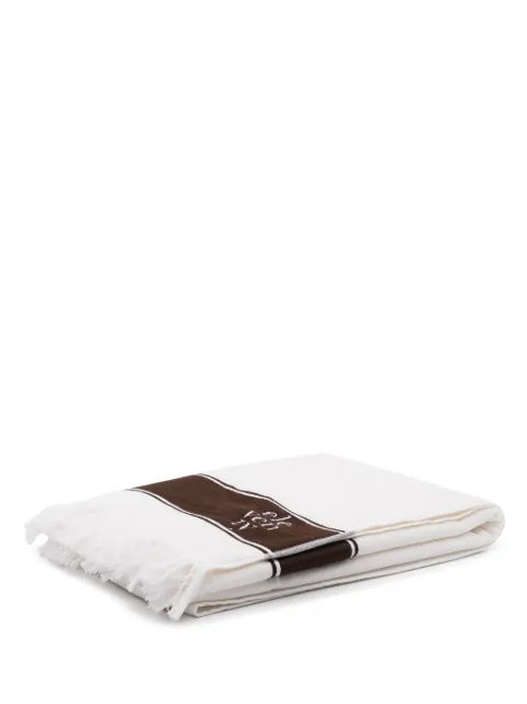 Eleventy striped cotton beach towel