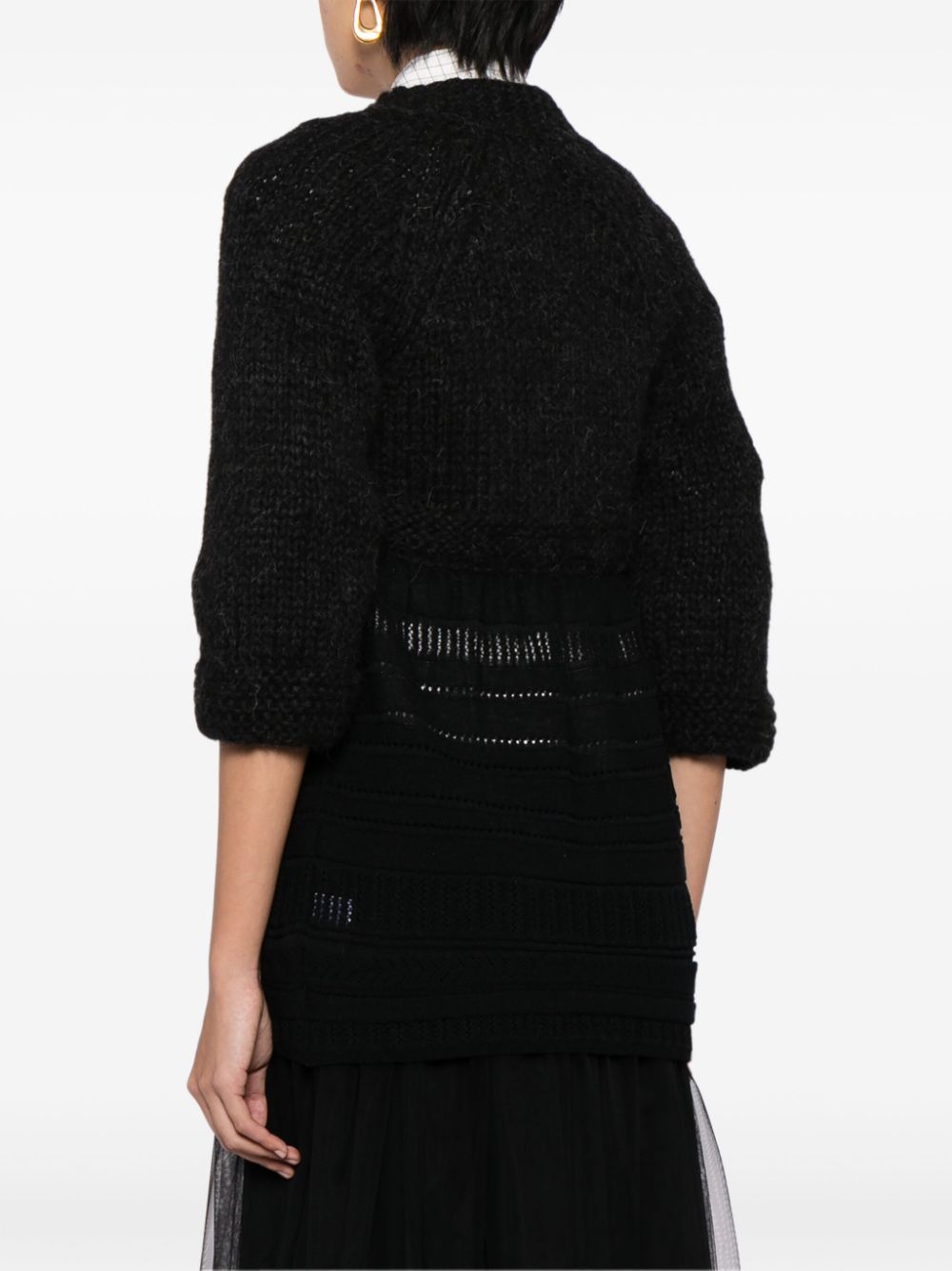 CHANEL 2007 tied-front three-quarter sleeves cardigan Women