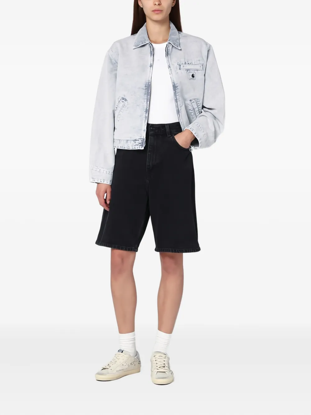 Carhartt WIP Denim shorts Zwart
