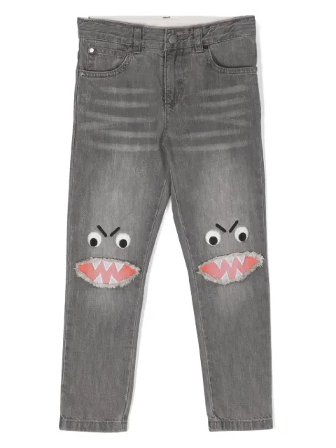Stella McCartney Kids Shark Face skinny-leg jeans