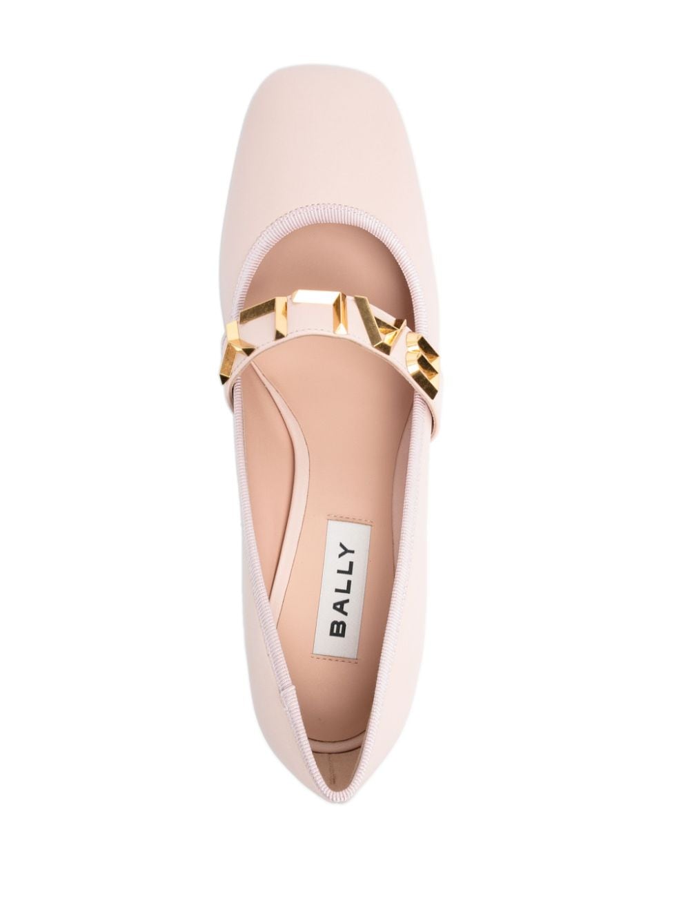 Shop Bally Spell 55mm Lettering-detail Leather Pumps In Pink