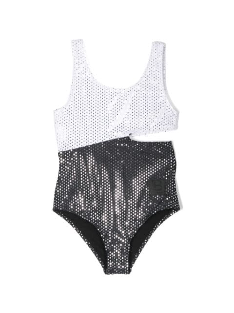 Balmain Kids polka-dot swimsuit