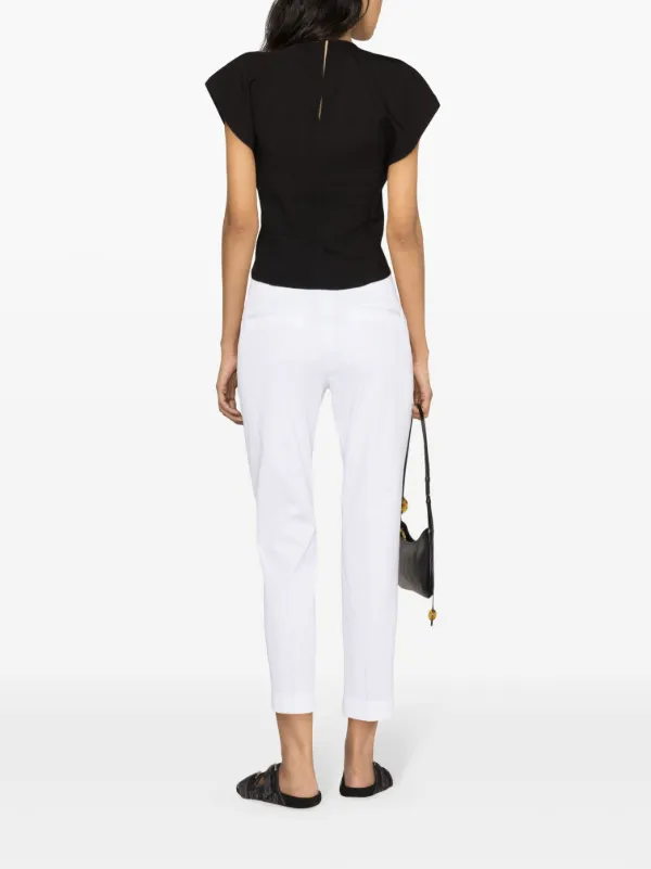 ETRO stretch-cotton Cropped Trousers White FARFETCH PH