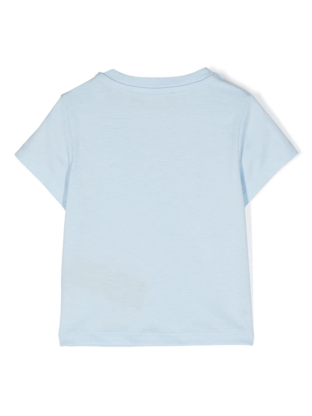 Balmain Kids Katoenen T-shirt met logoprint - Blauw