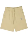 Maison Kitsuné fox-patch track shorts - Green