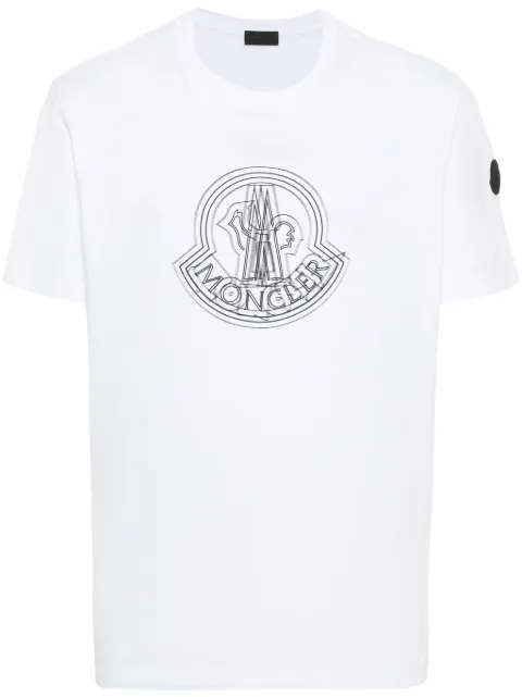 Moncler playera con aplique del logo