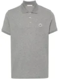 Moncler logo-patch polo shirt - Grey