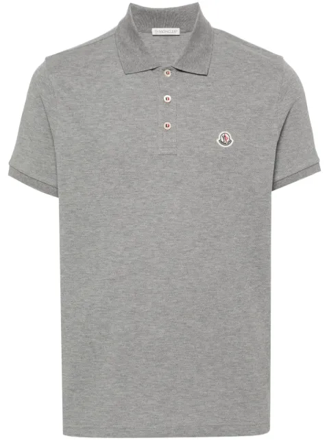 Moncler logo-patch polo shirt
