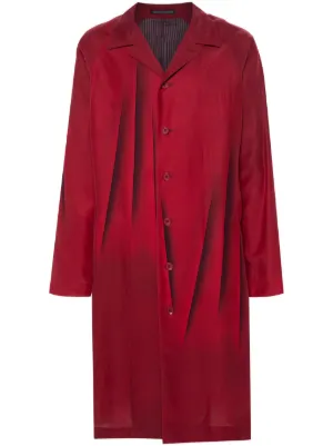 Yohji Yamamoto プリント コート | ブラック | FARFETCH JP