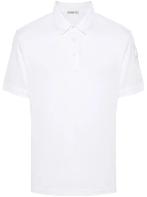 Moncler playera tipo polo con aplique del logo