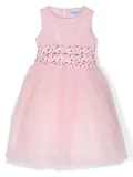 Simonetta belted tulle dress - Pink