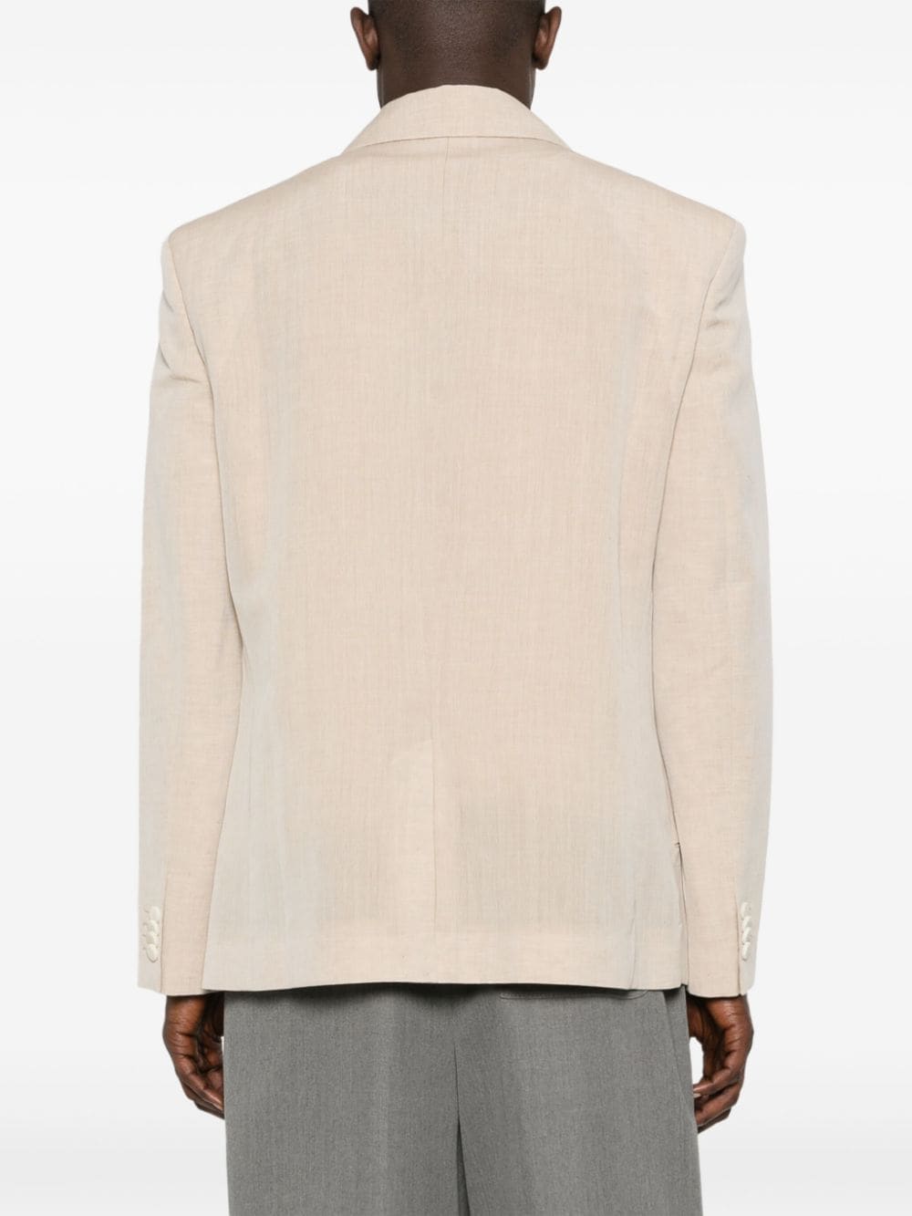 Shop Jacquemus La Veste Titolo Blazer In Neutrals