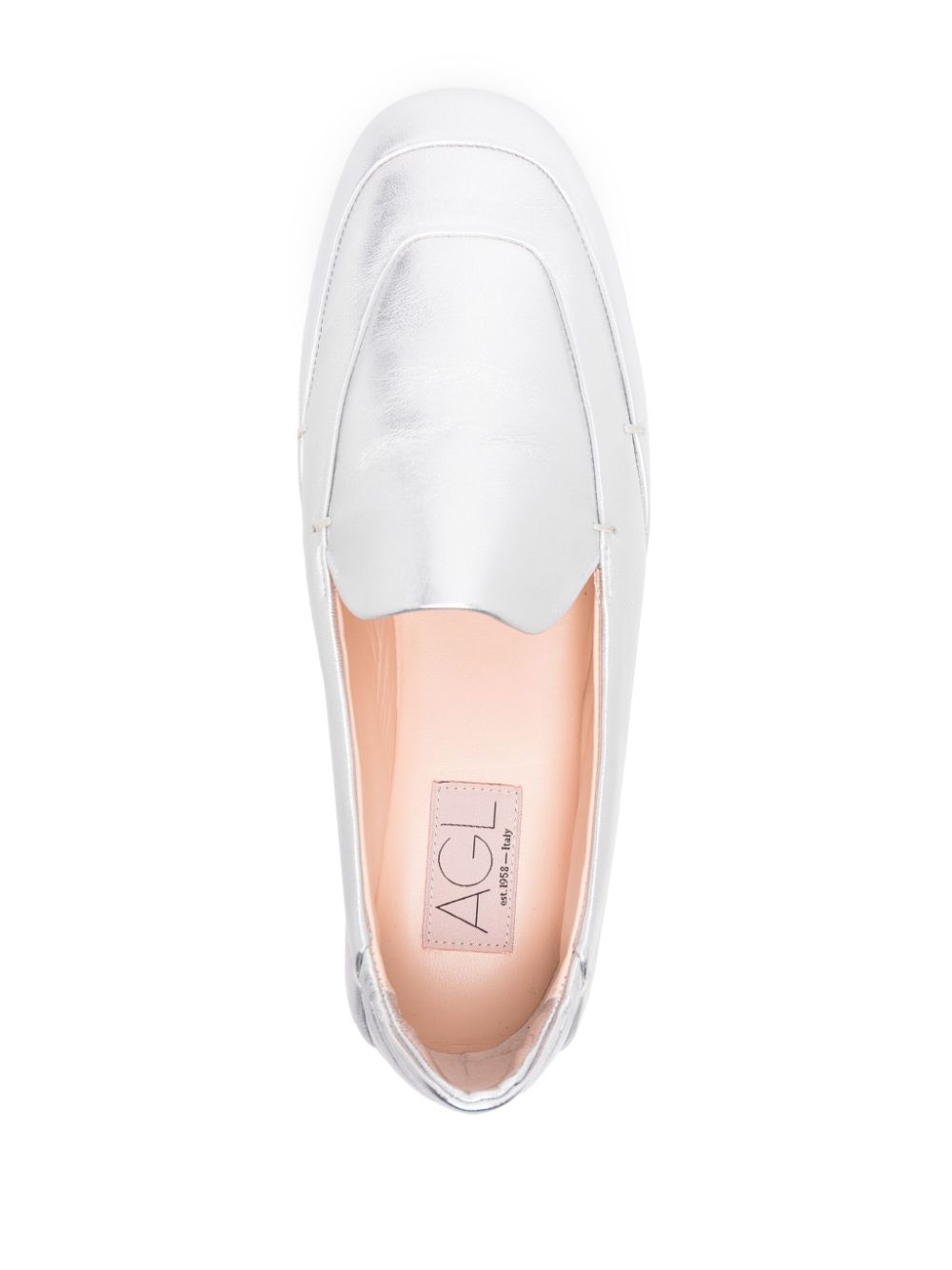 AGL Dana leren loafers Zilver