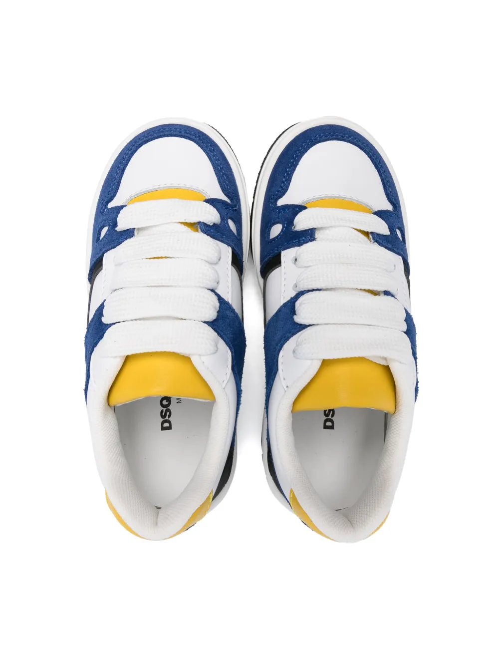 Dsquared2 Colourblock Panelled Sneakers In White