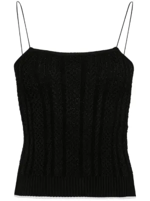 Jacquemus Le Haut Sierra Ribbed Tank Top | Black | FARFETCH