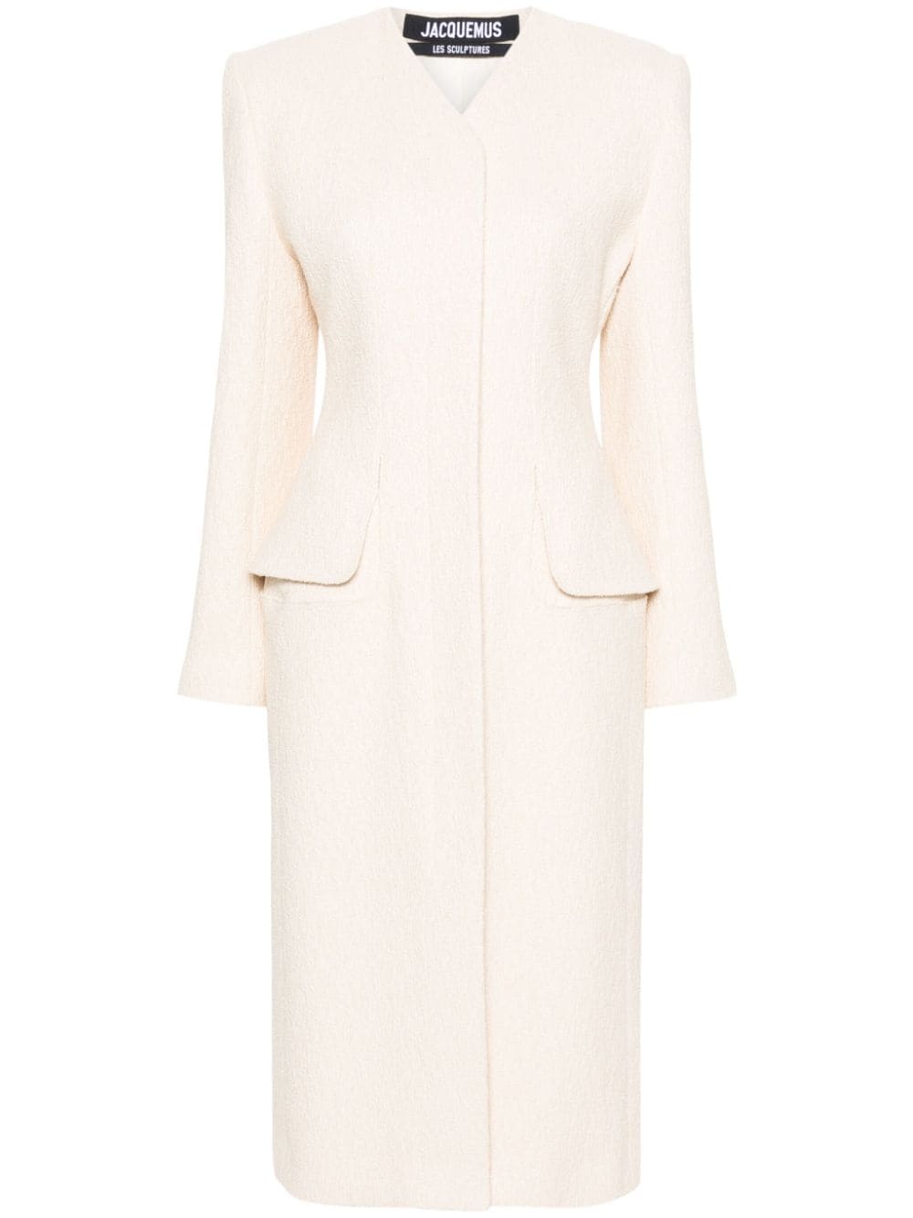 Jacquemus Le Manteau Cubo 超长外套 In Neutrals