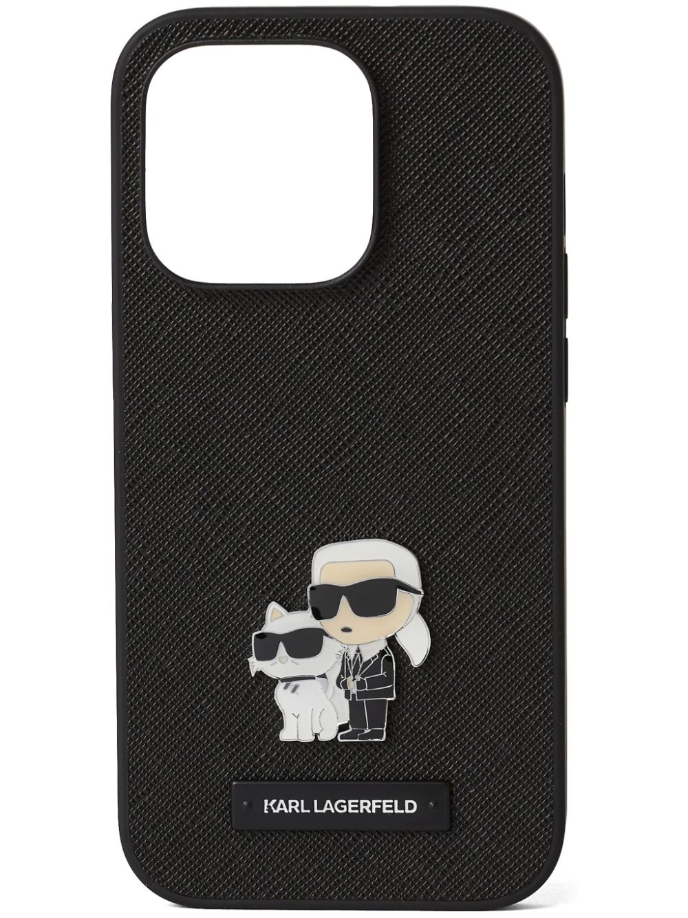 Karl Lagerfeld Karl&choupette Iphone 14 Pro Case In 黑色