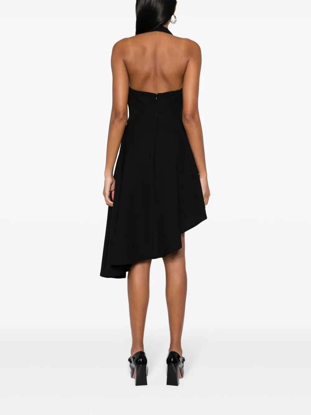 Cheap Versace Jeans Couture logo-buckle crepe dress Women