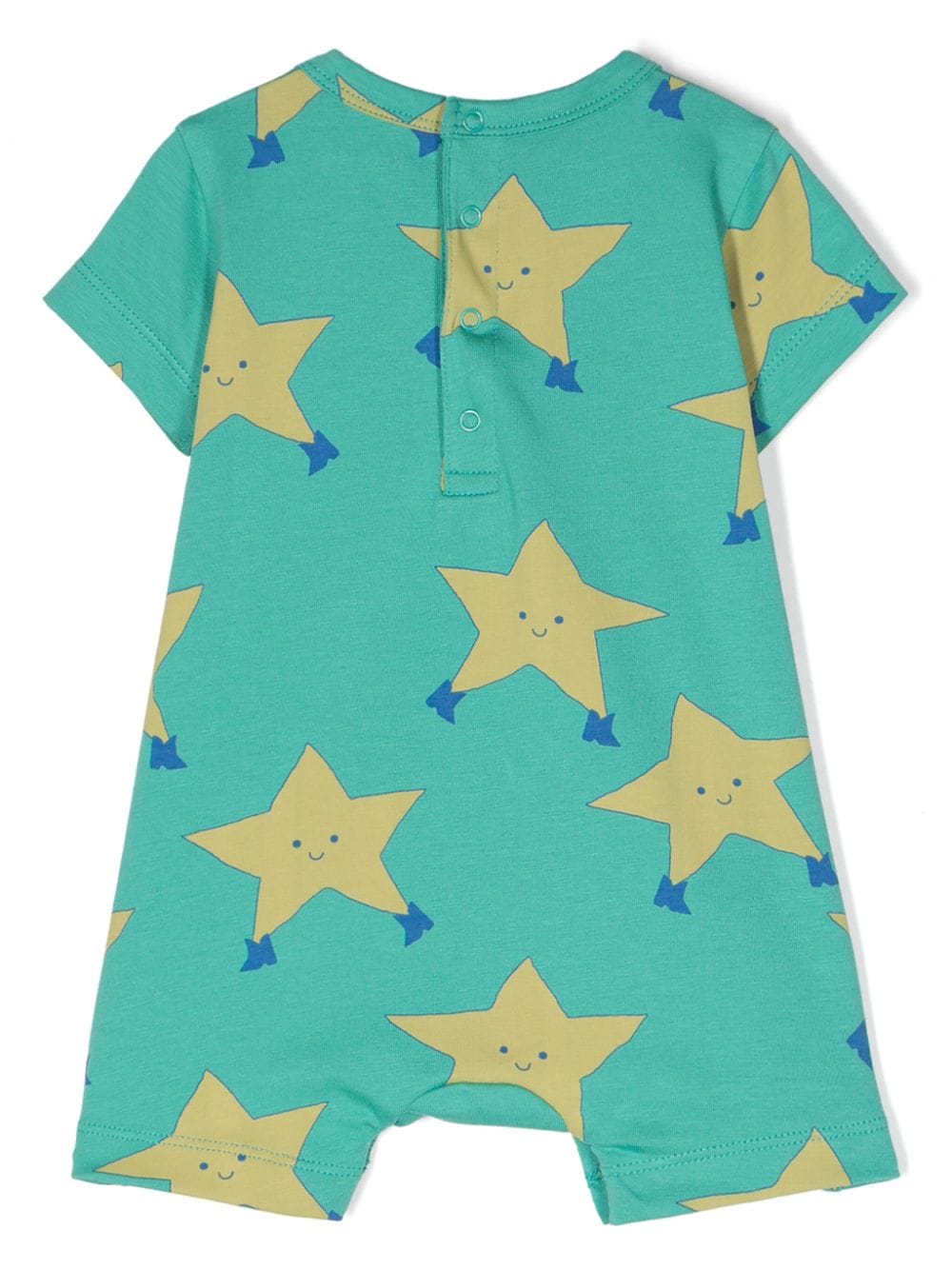 Shop Tiny Cottons Dancing Stars Rompers In Green