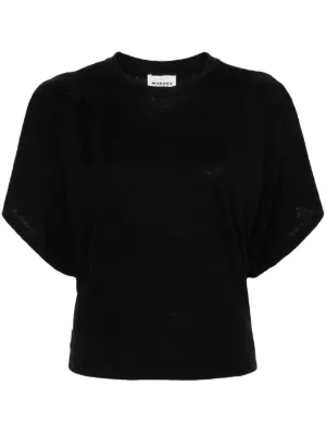 Isabel Marant Etoile Zewel Tシャツ イザベルマラン Zewel Tee-Shirt Woman black | ISABEL MARANT Official online