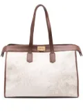 Eleventy floral-print canvas tote bag - Neutrals