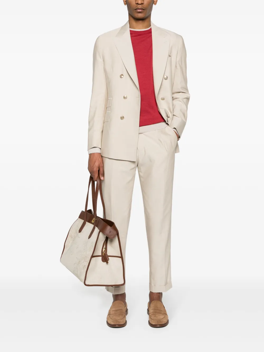 Eleventy floral-print canvas tote bag | Image 2