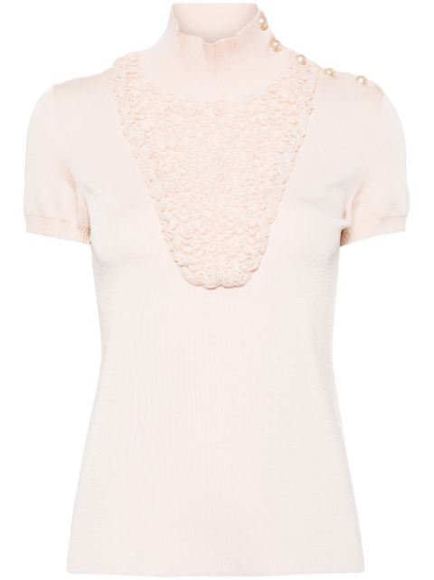 HOT SALE CHANEL 2000s panelled knitted top Women