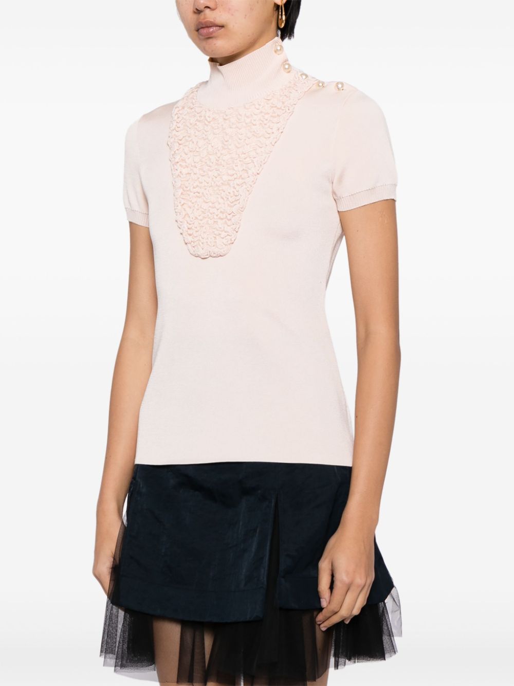 CHANEL 2000s panelled knitted top Women