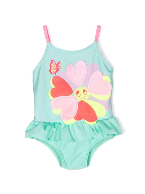 Billieblush traje de baño con apliques florale