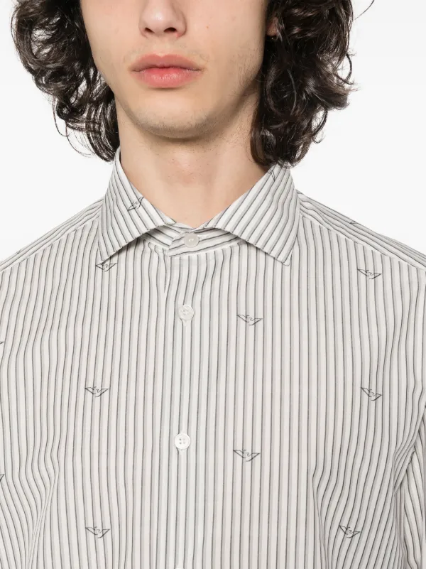 Emporio Armani ストライプ シャツ - Farfetch