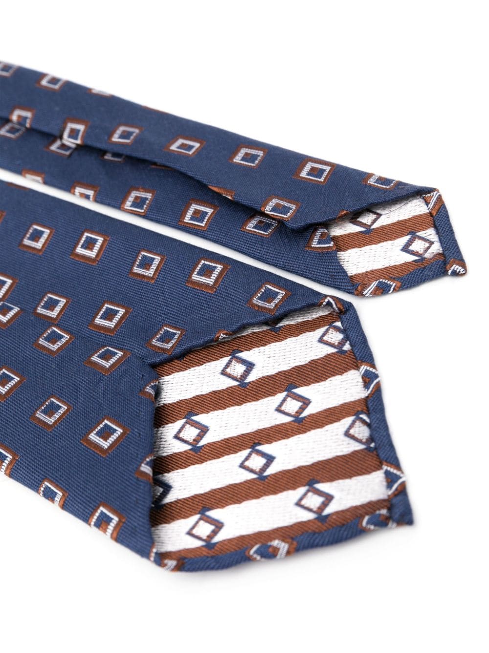 Shop Lardini Patterned-jacquard Tie In Blue
