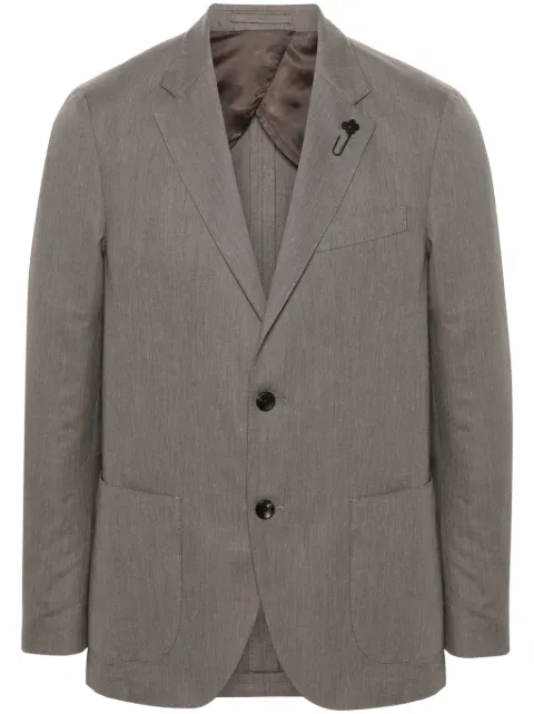 Lardini slub-texture blazer