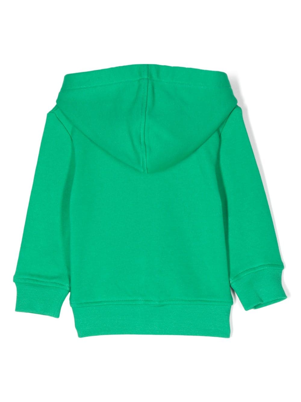 Shop Trussardi Junior Zip-up Cotton Hoodie In Green