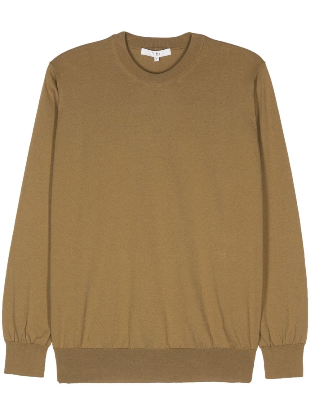 crew-neck cotton jumper