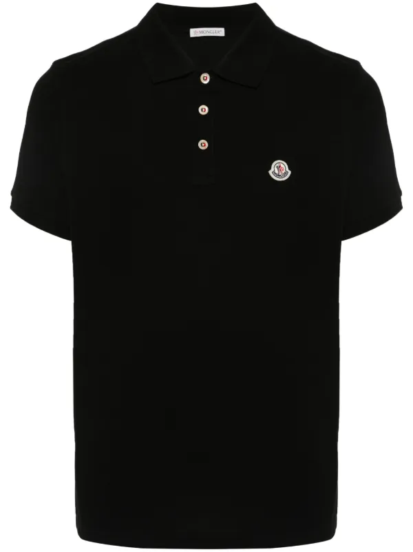 Moncler logo cheap patch polo shirt