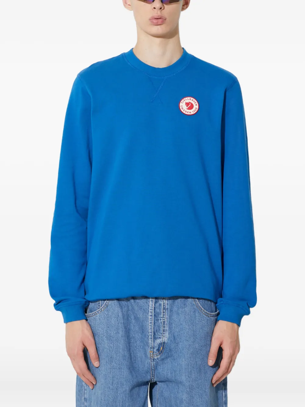 Fjällräven logo patch sweatshirt | Blue | Image 1